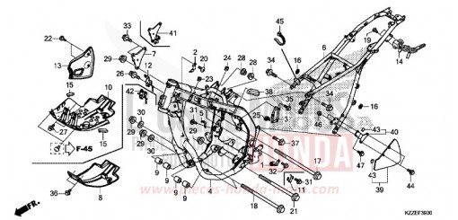 FRAME BODY CRF250RLAH de 2017